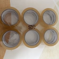6 rolls packing tape 