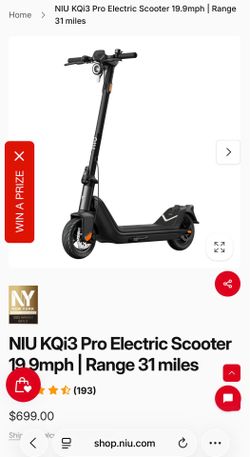 NIU KQi3 electric kick scooter