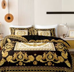 Five pieces king size bed set