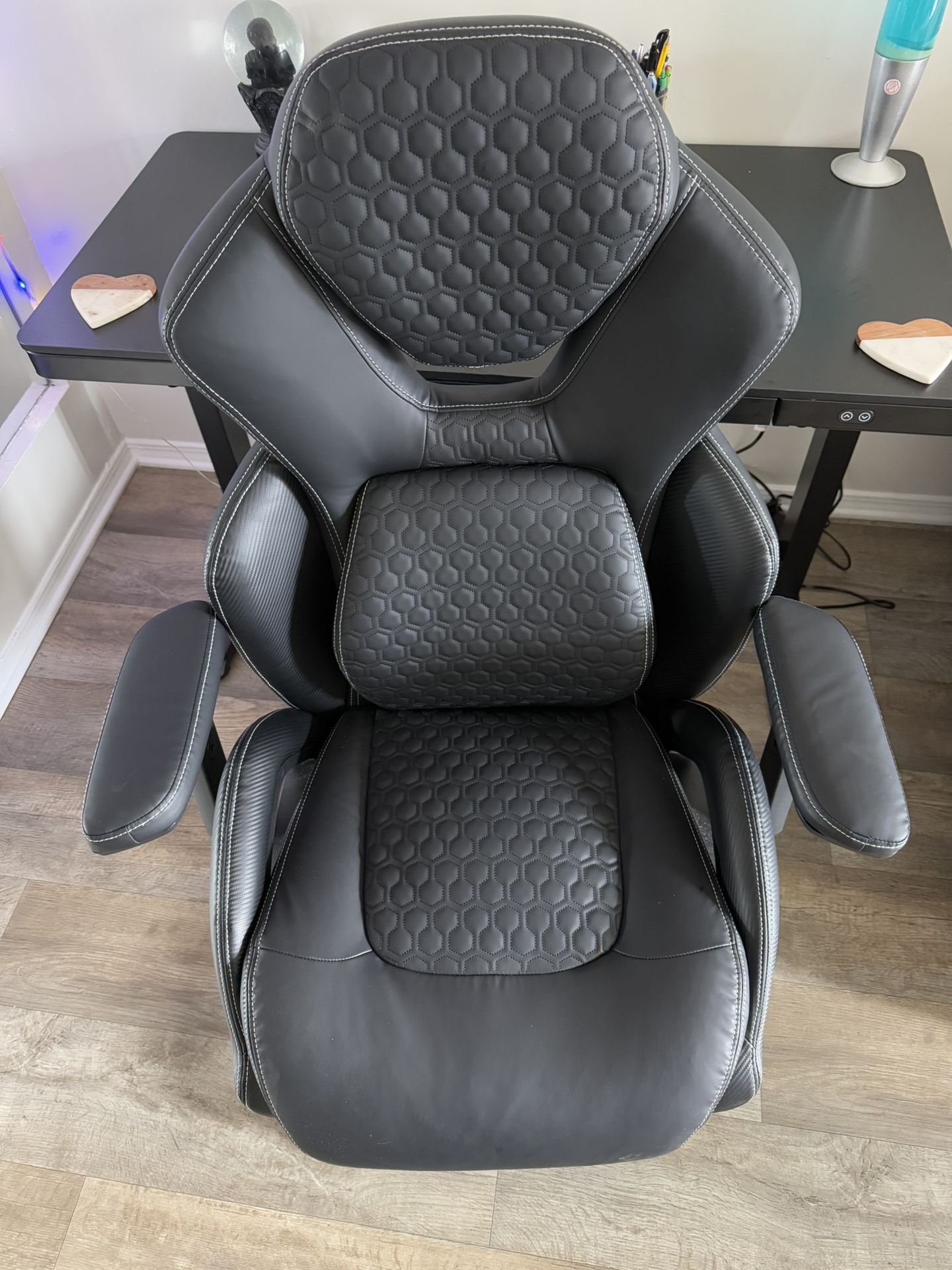 Shaquille O'Neal™ Sciron Big & Tall Ergonomic High-Back Vegan Leather Executive Gaming Office Chair, Black