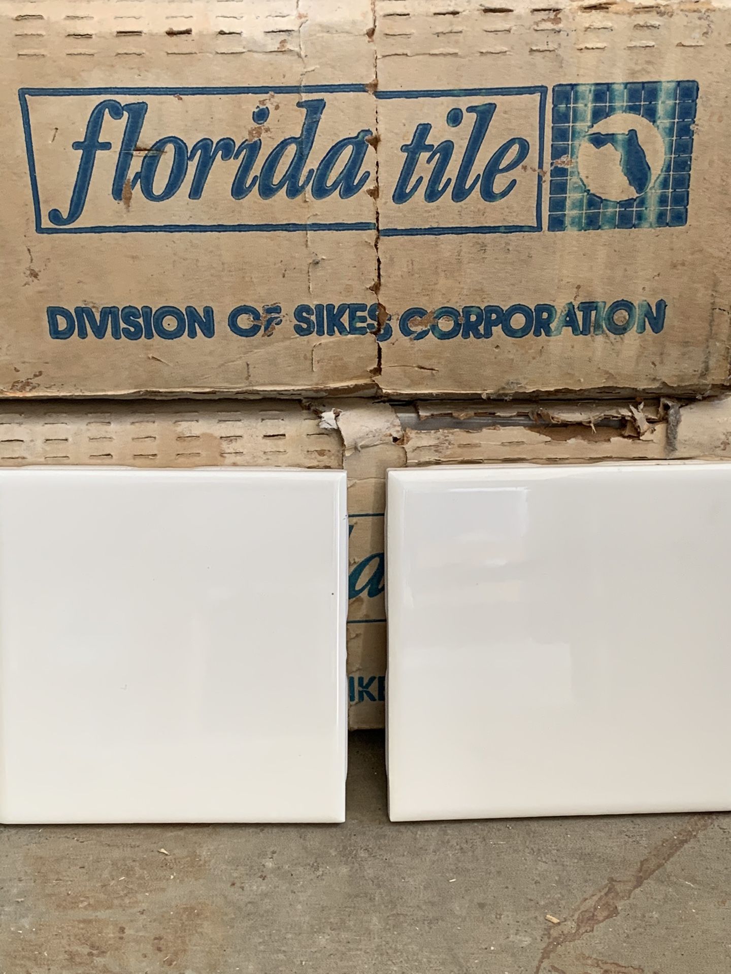Vintage NOS Florida Tile Sterling Silver 55H Box of 76 tiles
