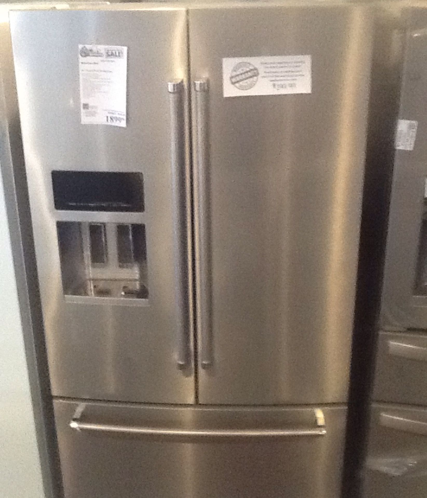 New open box kitchen aid refrigerator KRFF507HPS 26.8 cu ft