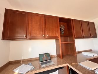Custom Cabinets Originally For Desk Area