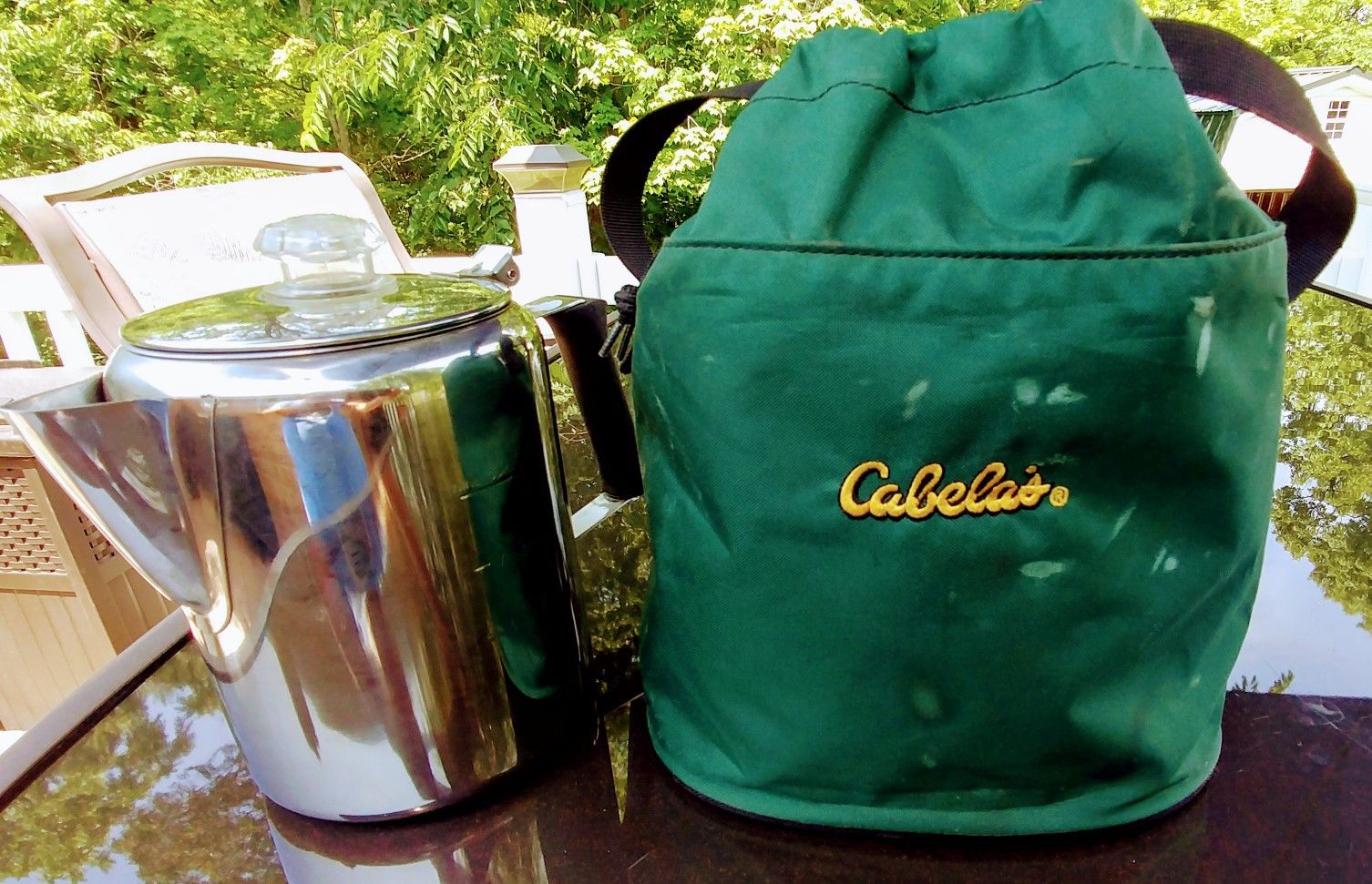 Cabelas Camp Coffee Pot bag for Sale in Orient OH OfferUp