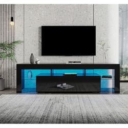 Wayfair TV Stand Media Console with Drawer And Glass Shelves