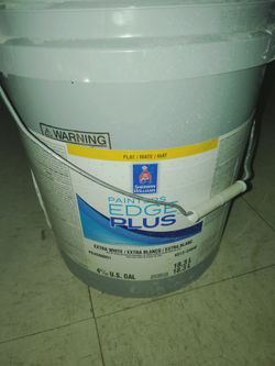 Extra White bucket of paint