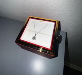 Diamond Necklace - 14KT White Gold