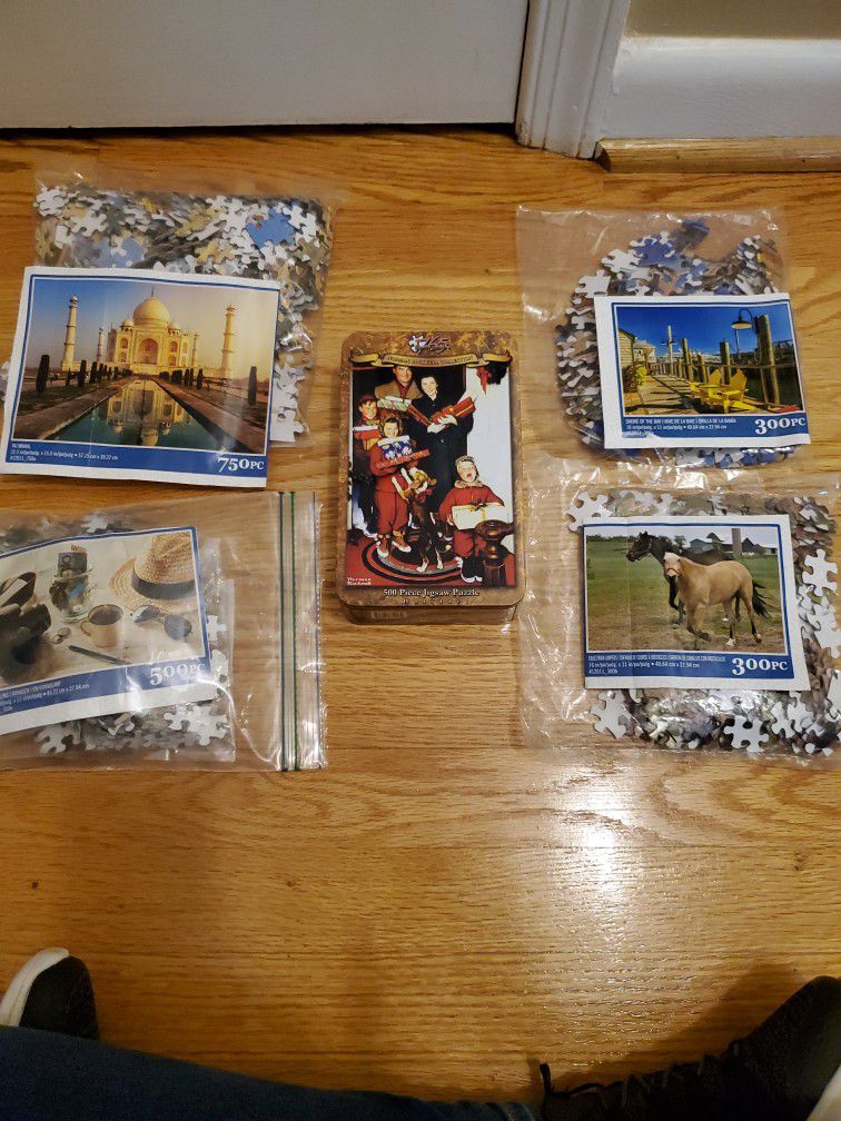 Jigsaw Puzzle Lot For Whole Family 
