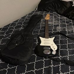 Harmony Guitar With Strap And Bag.