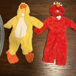 Duck and Elmo Baby Halloween Costumes