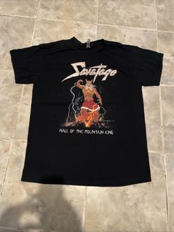 SAVATAGE-Hall Of The Mountain King T-Shirt  SZ L Heavy Metal Band 2012 Official