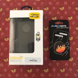 Otter phone case w/ pop socket