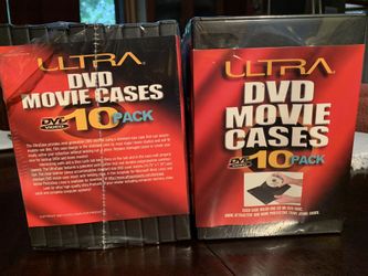 DVD Disc Movie Cases 10 Pack Lot Of 2