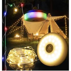 Multi-Functional String Lights – Indoor & Outdoor, RGB + Warm White, 32.8ft