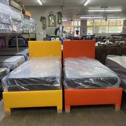 Twin Bed With Mattress 