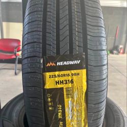 225/60/16 New Tires Headway 