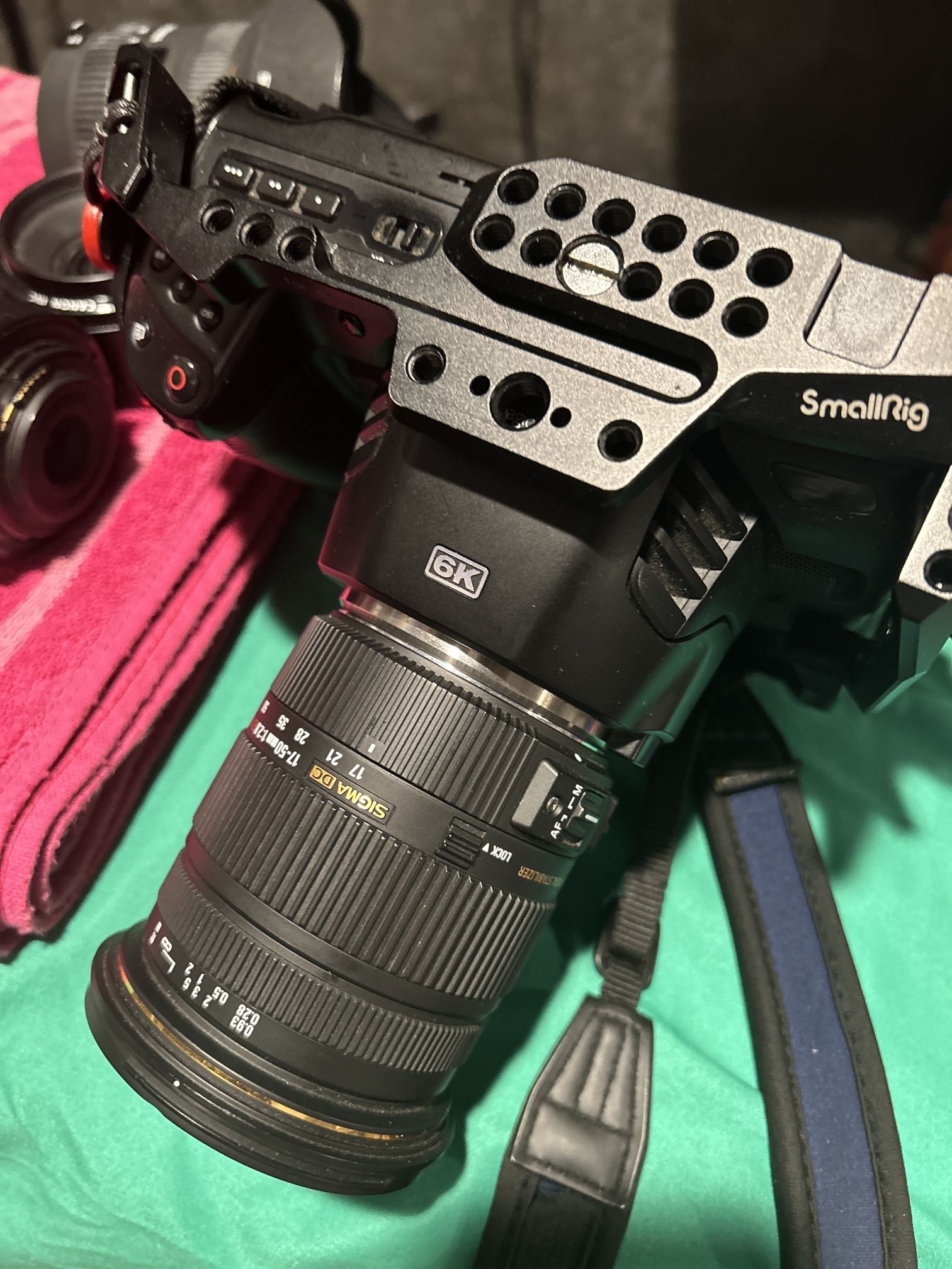 Bmpcc 6k  Body + 50mm Canon Lens + 18-55 Canon Lens + Small Rig  