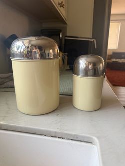 MCM atomic style kitchen canisters