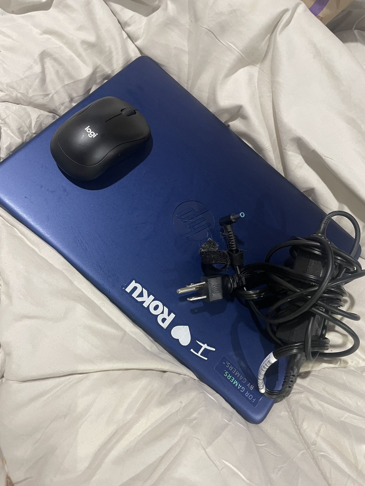 Blue hp Laptop 14 