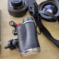 Underwater Camera STROBE Wide Angle Lens And Kit