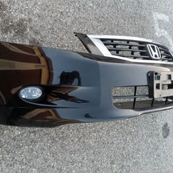 2008-2010 Honda Accord Sedan Complete Front Bumper With Grill And Emblem And Fog Lights With Accessories OEM. 