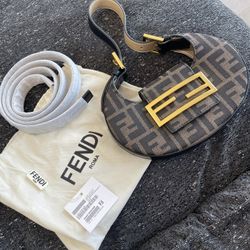 Fendi Mini Cookie - FF fabric mini bag