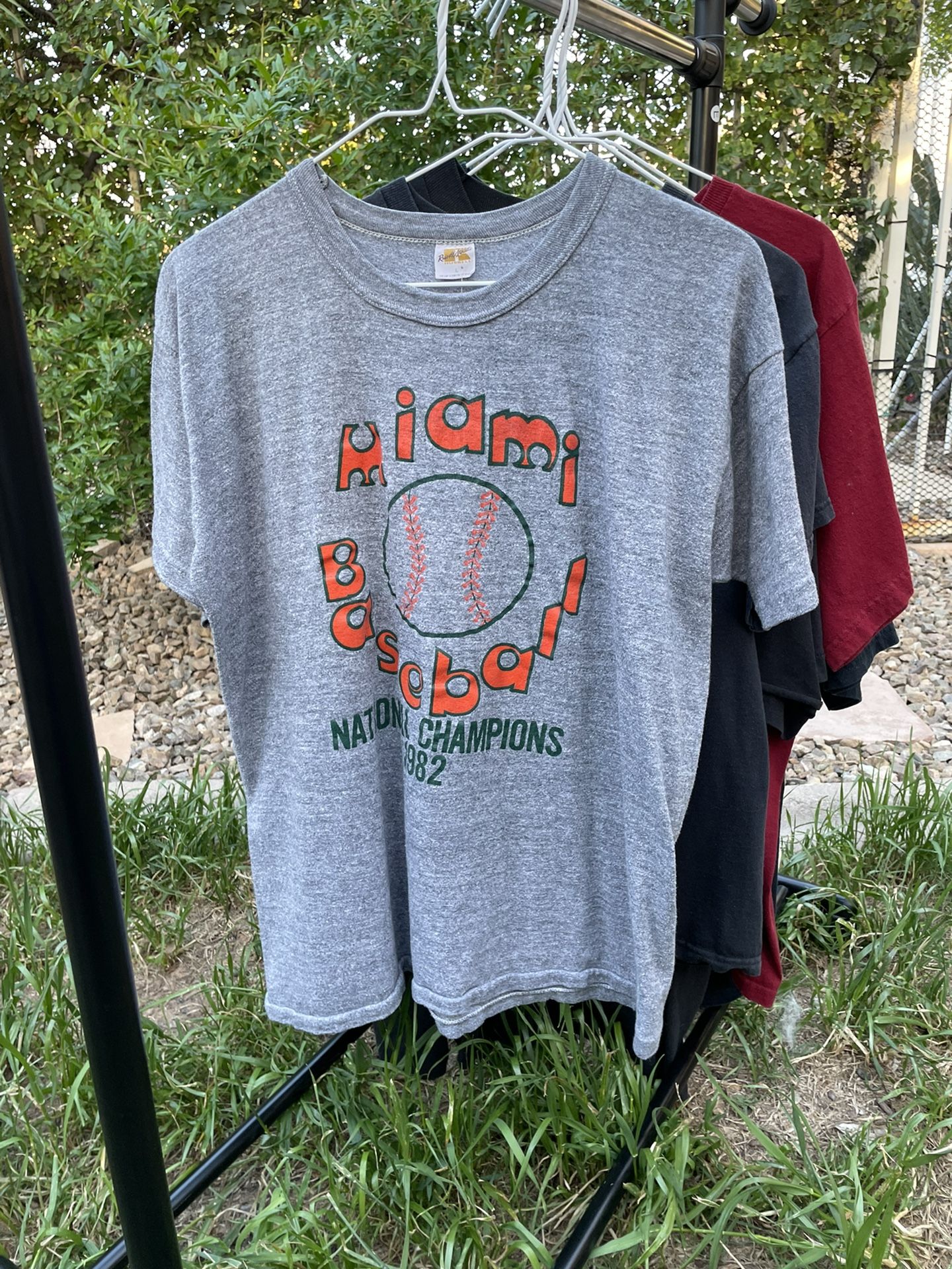 1982 Miami Baseball National Champions tee