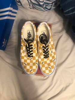 yellow checkered vans
