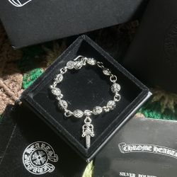 Chrome Hearts Tiny Plusball Dagger Bracelet