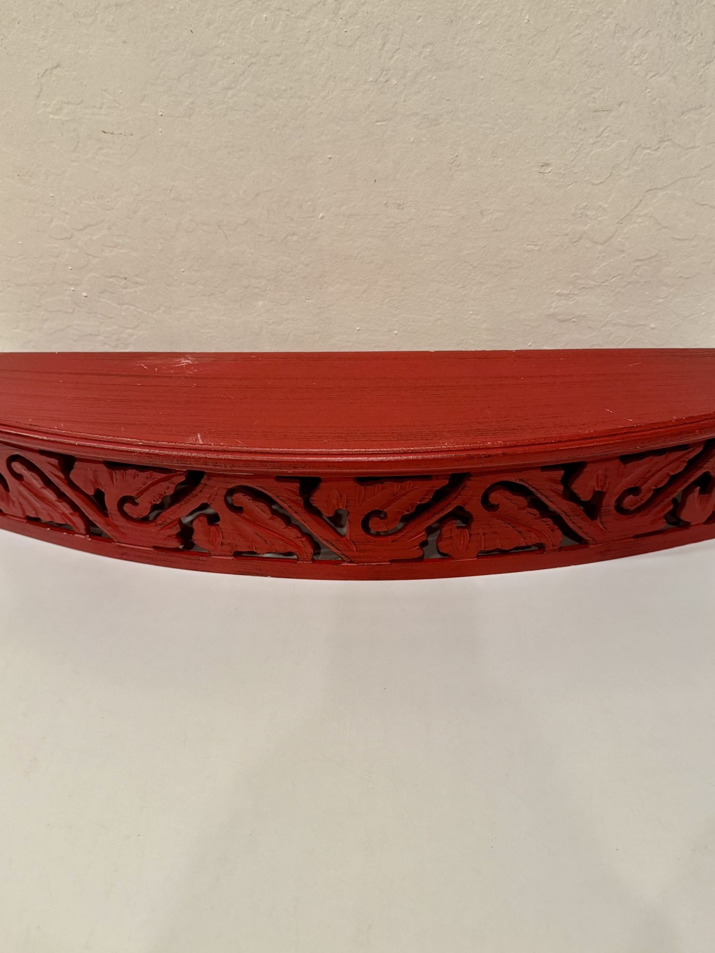 Shabby Shelf Red 24” Long  5.5” Wide  4.5 “ Tall