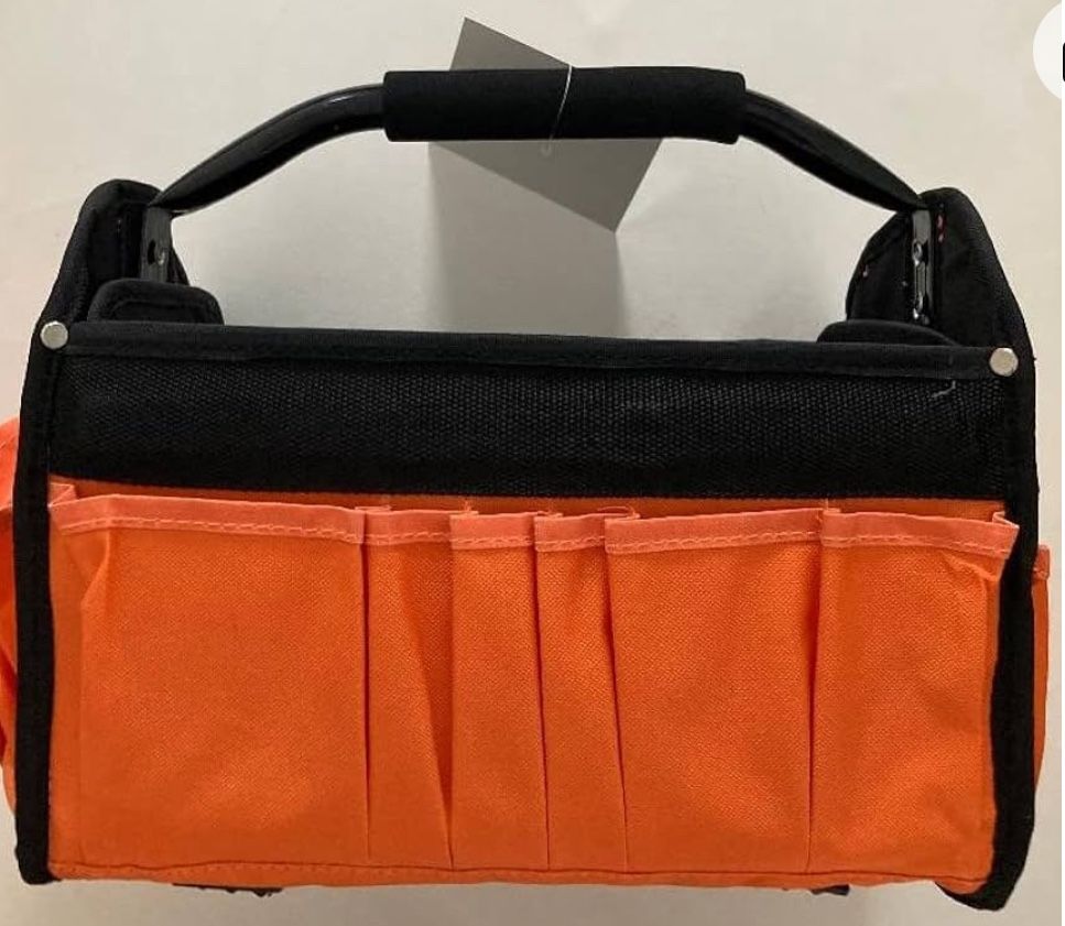 BRAND NEW IN BAG Torelli Collapsible Tool Bag Black and orange 12.5 inch l x 6 inch w x 13 inch