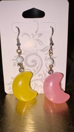 Moon jelly earrings