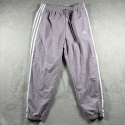 Adidas Women's Size Small Purple 3-Stripes Jogger Gym Workout Sweatpants #1A