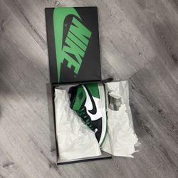 Green Air jordan 1 highs, okay condition