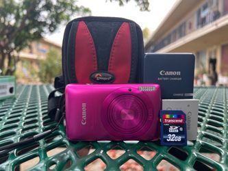 Canon PowerShot SD1400 IS 14.1MP Digital ELPH Camera - Pink