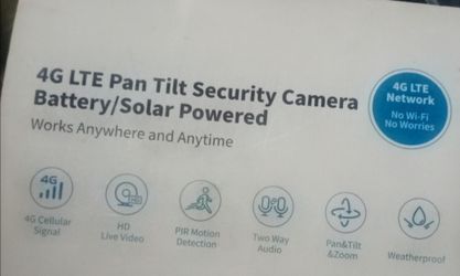 4G LTE Tilt Security Camera /Solar