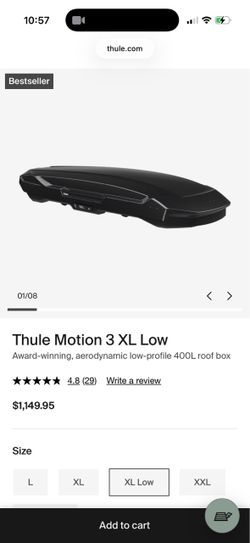 Thule Motion 3 XL Low *BRAND NEW*