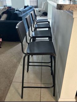 4 Piece IKEA STIG Bar Stools