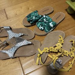 3 Pair of sandals Bundle Women’s 5.5