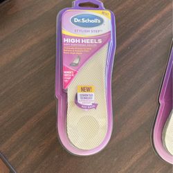 Dr. Scholl’s Shoe Inserts “Stylish Step” High Heels Soft Cushioning Insoles-New- 2 Pairs 