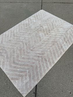 Sculptured washable shag 4x6 rug