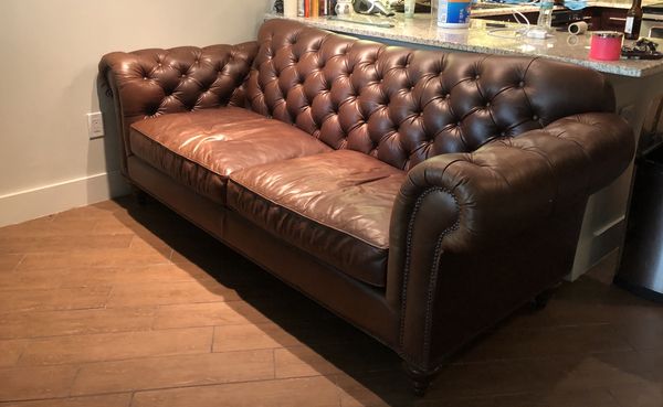 Distressed Rustic Brown Leather Sofa For In Pompano Beach Fl Distressed Rustic Brown Leather Sofa