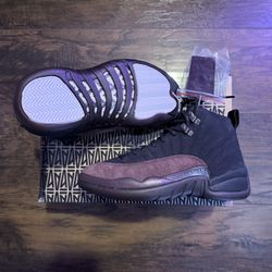 Jordan 12  x A Ma Maniére “Black”