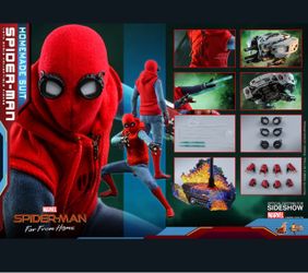1/6 Hot Toys Spiderman Far From Home Spider-Man Homemade Suit Version