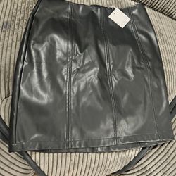 Leather Skirt 