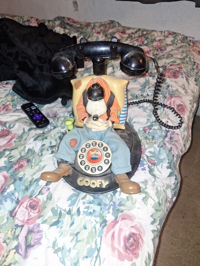 1968 Vintage Phone Disney Goofey
