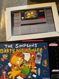 The Simpsons Bart's Nightmare SNES Game