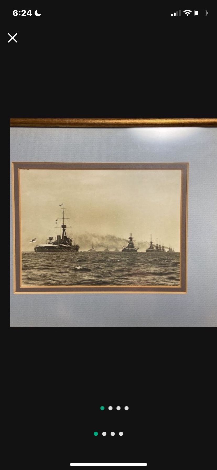 Rare Authentic Historic Naval Photograph Of British Squadron At Spithead
