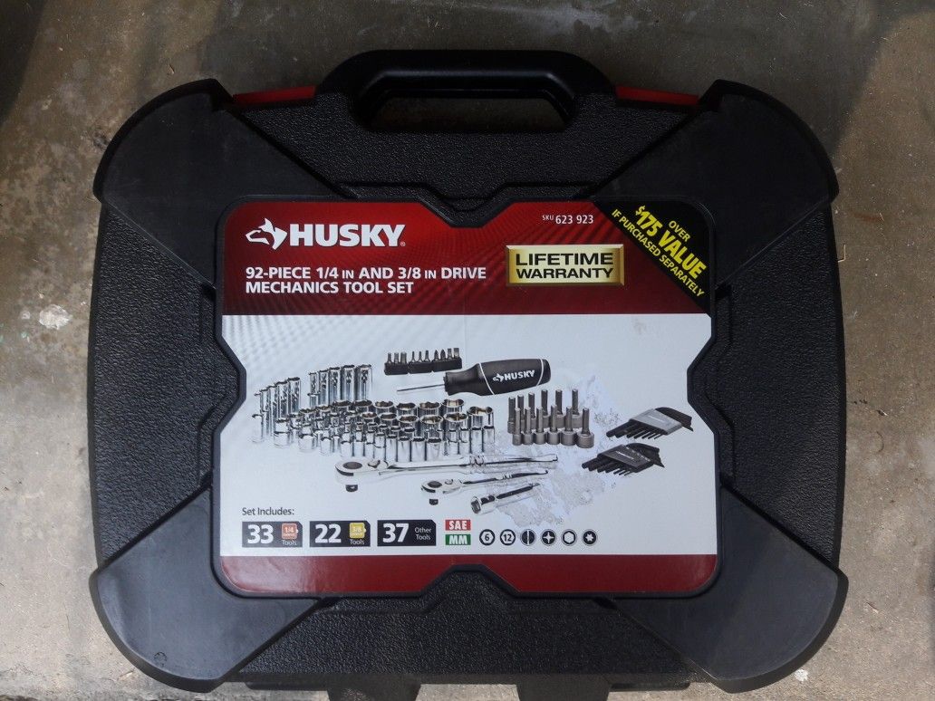 NEW HUSKY 92pc MECHANIC TOOL SET