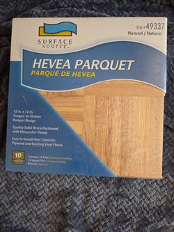 RARE / Discontinued Surface Source Natural Hevea Parquet Tiles